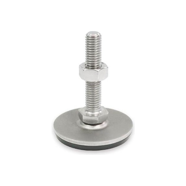 Leveling Foot - Threaded - 3150 Lbs. Capacity - 1.97" Base Dia. - J.W. Winco 41-50-3/8X16-75-D3-S